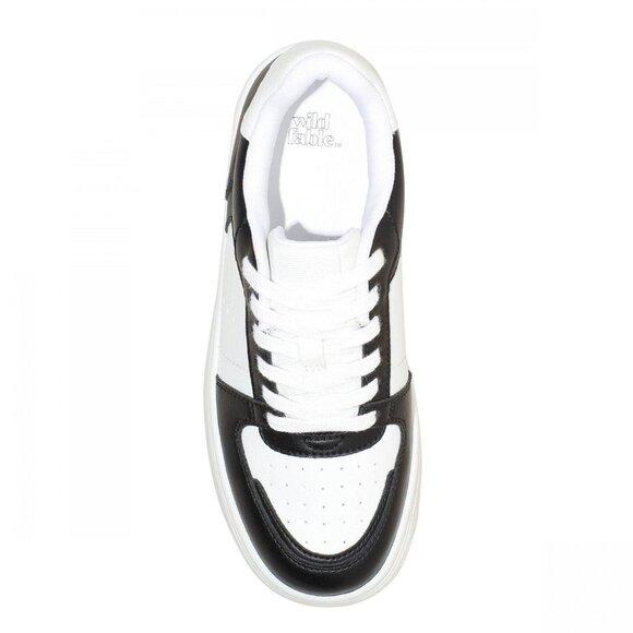 wild fable Womens Lola Lace-Up Sneakers with Memory Foam Insole Black 8M - Picture 9 of 16